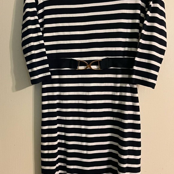 Ralph Lauren Navy and White Striped Kids Dress - Picture 1 of 2